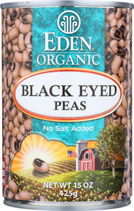 EDEN FOODS: Organic Black Eyed Peas, 15 oz