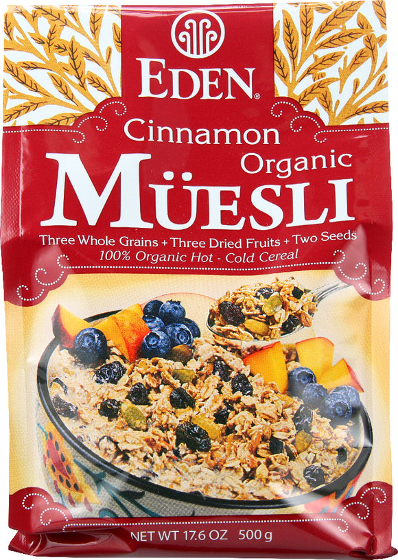 EDEN FOODS: Cinnamon Muesli Organic, 17.6 oz