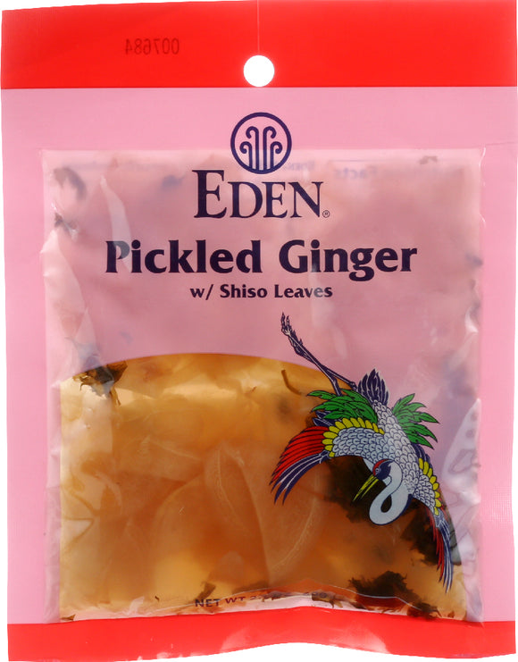 EDEN FOODS SELECTED: Pickled Ginger with Shiso Leaves, 2.1 oz