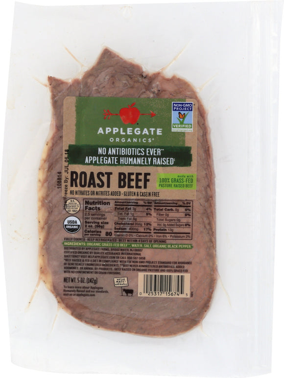 APPLEGATE: Organic Roast Beef, 5 oz