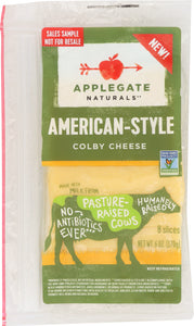APPLEGATE: Cheese Sliced American Colby, 6 oz
