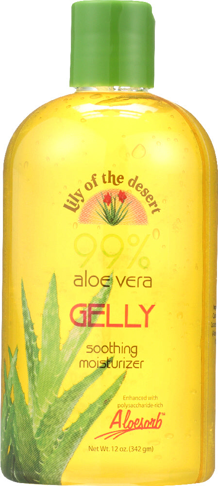 LILY OF THE DESERT: 99% Aloe Vera Gelly Soothing Moisturizer, 12 oz