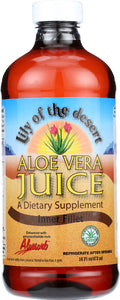 LILY OF THE DESERT: Aloe Vera Juice Inner Fillet, 16 oz