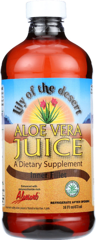 LILY OF THE DESERT: Aloe Vera Juice Inner Fillet, 16 oz