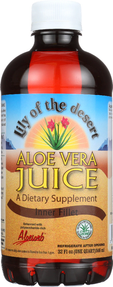 LILY OF THE DESERT: Aloe Vera Juice Inner Fillet, 32 oz