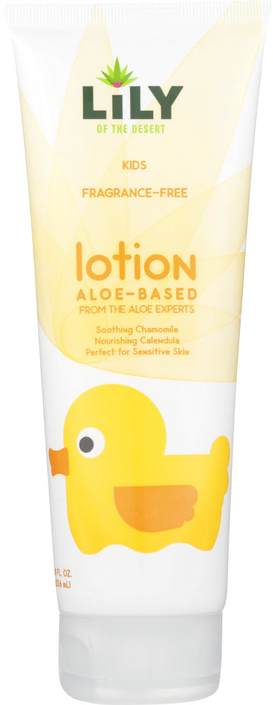 LILY OF THE DESERT: Lotion Fragrance Free Kids, 8 fl oz
