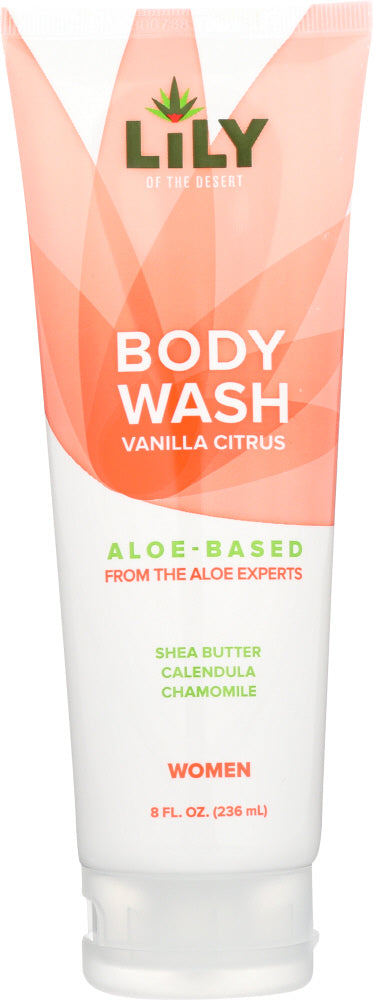 LILY OF THE DESERT: Body Wash Vanilla Citrus Women, 8 fl oz