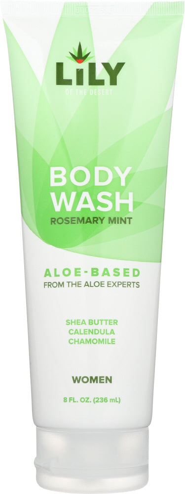 LILY OF THE DESERT: Body Wash Rosemary Mint Women, 8 fl oz