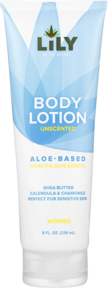 LILY OF THE DESERT: Body Lotion Unscented, 8 fl oz