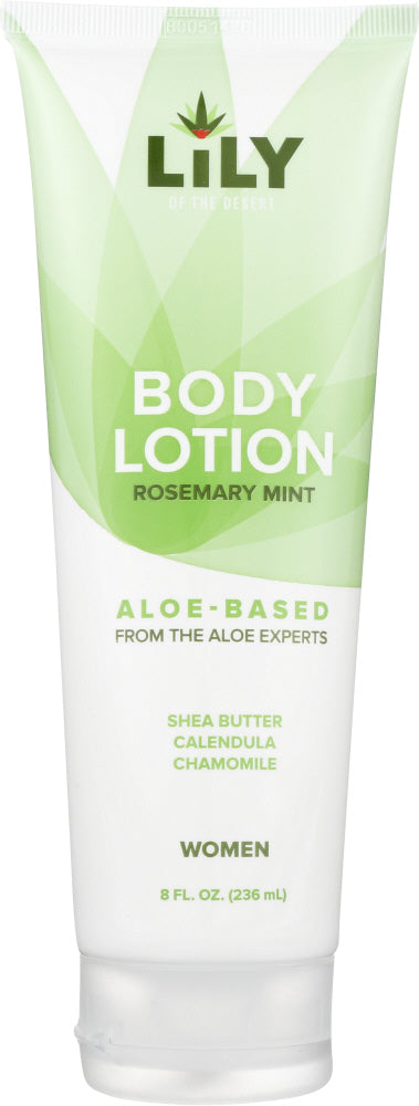 LILY OF THE DESERT: Body Lotion Rosemary Mint, 8 fl oz