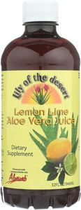 LILY OF THE DESERT: Aloe Vera Juice Lemon Lime, 32 oz