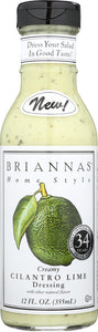 BRIANNAS: Creamy Cilantro Lime Dressing, 12 oz