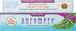 AUROMERE: Ayurvedic Herbal Toothpaste Mint-Free, 4.16 oz