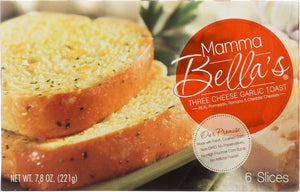 MAMMA BELLAS: Three Cheese Garlic Toast, 7.8 oz