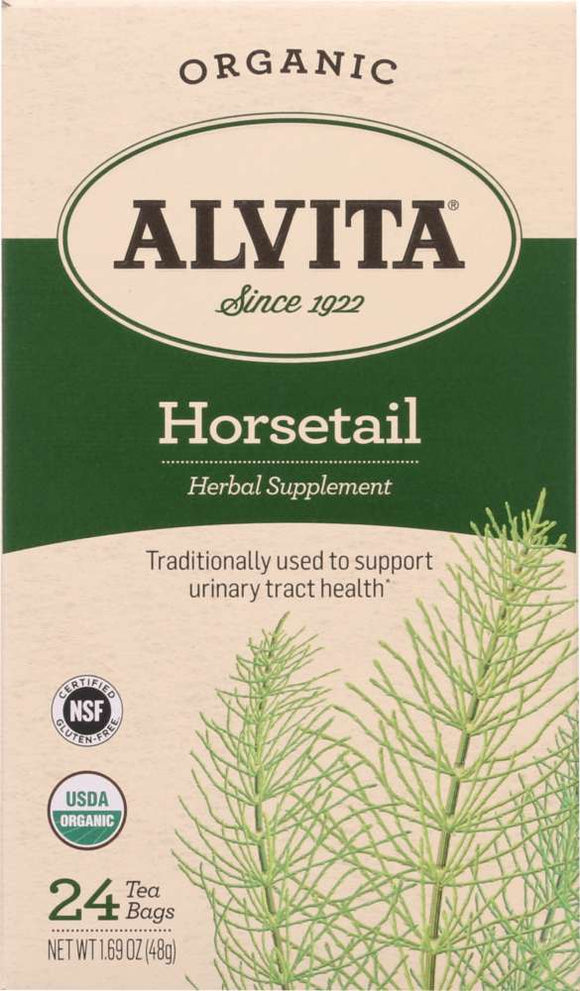 ALVITA TEAS: Organic Horsetail Tea Caffeine Free, 24 Tea Bags