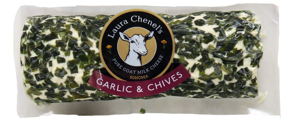 LAURA CHENELS: Garlic & Chives Goat Cheese Log, 8 oz