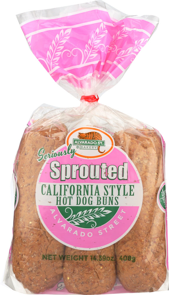 ALVARADO STREET BAKERY: Buns Hotdog Sprouted California Style, 13.5 oz