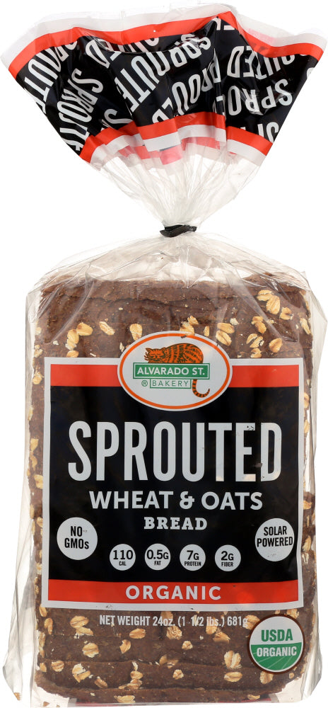 ALVARADO STREET BAKERY: Wheat Oats Bread Sprouted, 24 oz