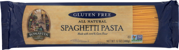 BONAVITA: Dairy & Gluten Free Pasta Spaghetti No Preservatives, 12 oz