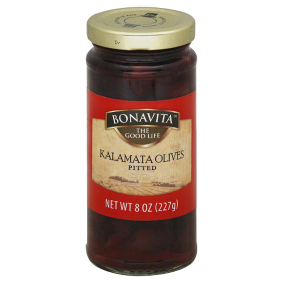 BONAVITA: Pitted Kalamata Olives, 8 oz