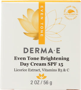 DERMA E: Evenly Radiant Brightening Day Creme SPF 15, 2 oz