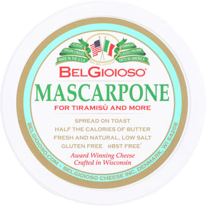 BELGIOIOSO: Fresh Mascarpone Cheese, 8 Oz