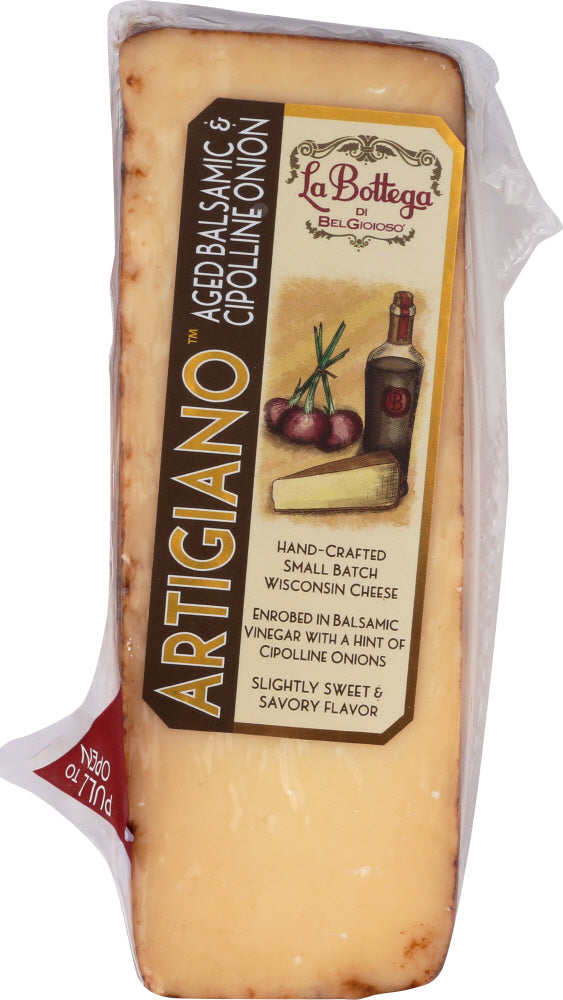 LABOTTEGA: Artigiano Aged Balsamic & Cipolline Onion Wedge Cheese, 4 oz