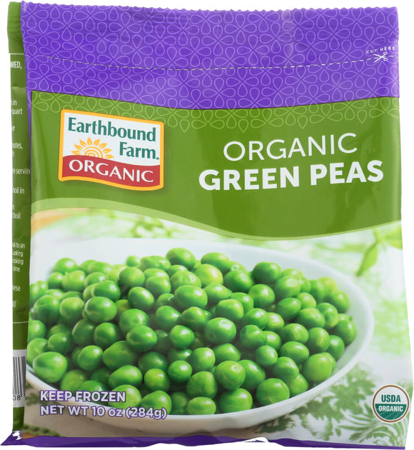 EARTHBOUND FARM: Organic Green Peas Sweet Tender and Delicious, 10 Oz