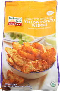 EARTHBOUND FARM: Organic Frozen Roasted Yellow Potato Wedges, 1.25 lb