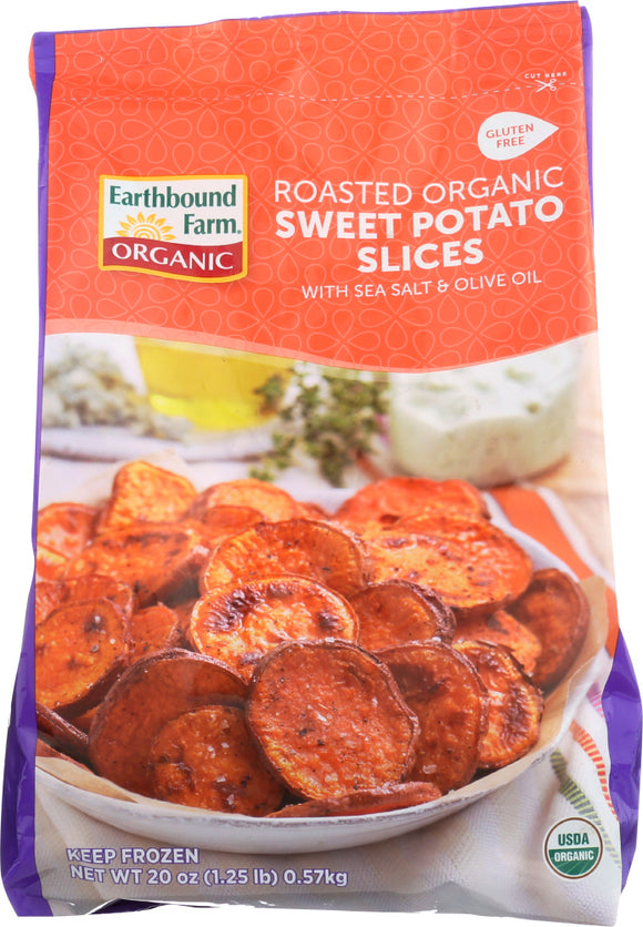 EARTHBOUND FARM: Organic Roasted Sweet Potato Slices, 1.25 lb