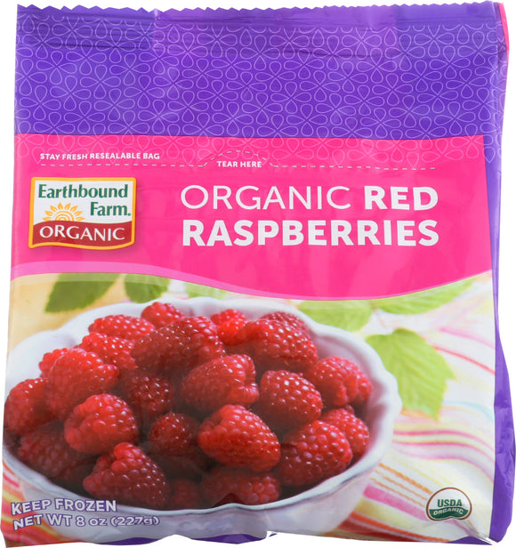 EARTHBOUND FARM: Organic Frozen Red Raspberries, 8 oz
