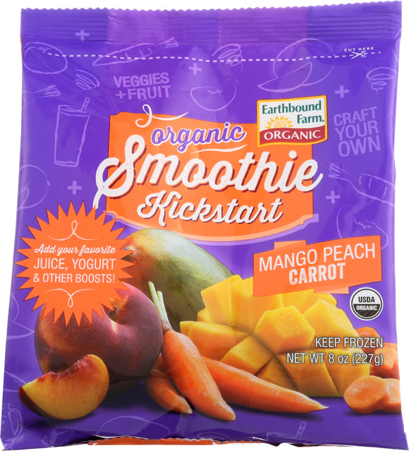 EARTHBOUND FARM: Organic Mango Peach Carrot Smoothie Kickstart, 8 oz