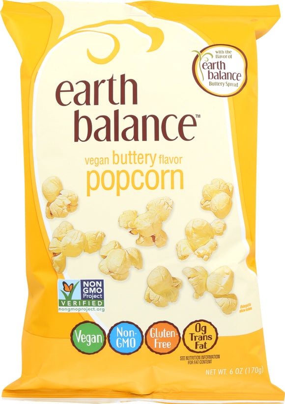 EARTH BALANCE: Vegan Buttery Flavor Popcorn, 6 oz