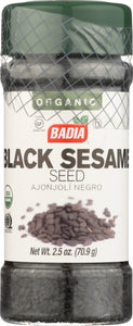 BADIA: Organic Black Sesame Seeds, 2.5 oz