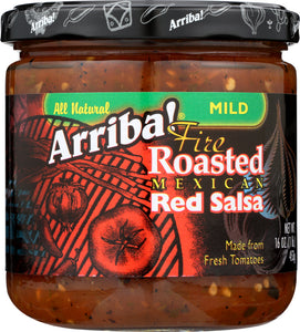 ARRIBA: Fire Roasted Mexican Red Salsa Mild, 16 Oz