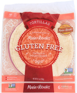 MARIA AND RICARDO'S: Gluten Free & Wheat Free Soft Taco Size Tortillas, 9.1 oz