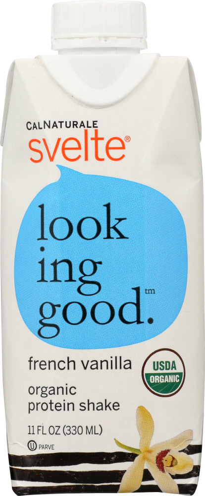 CALNATURALE: Svelte Organic Protein Shake French Vanilla, 11 oz