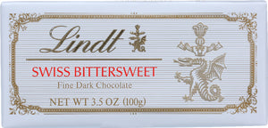 LINDT: Swiss Bittersweet Fine Dark Chocolate, 3.5 oz