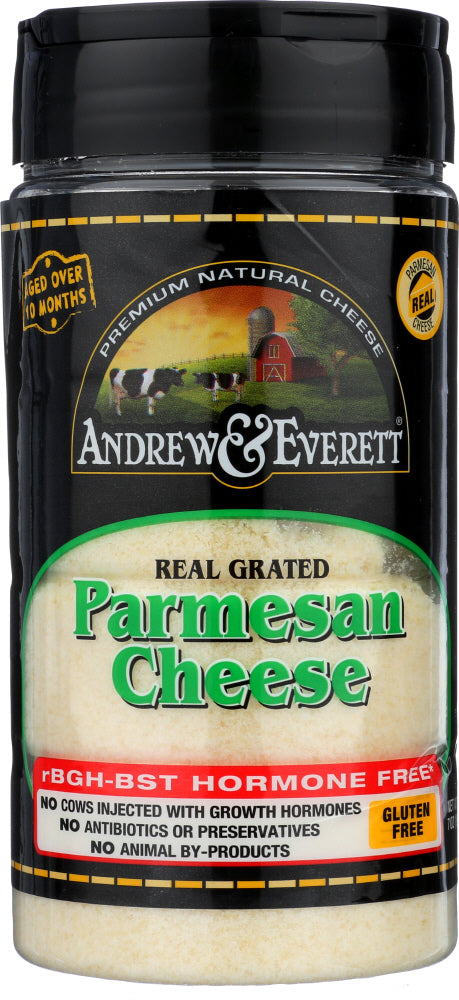 ANDREW & EVERETT: Grated Parmesan Cheese, 7 oz