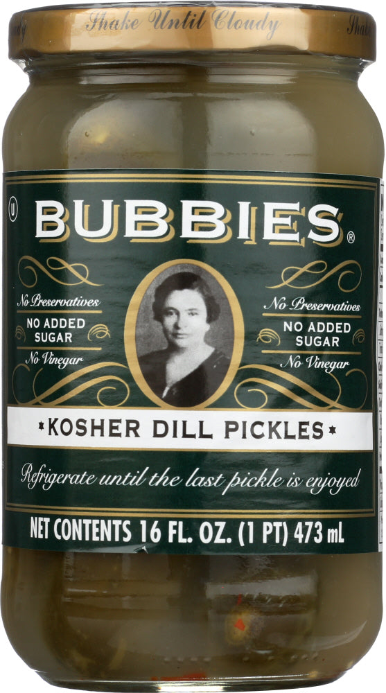 BUBBIES: Pure Kosher Dills, 16 Oz