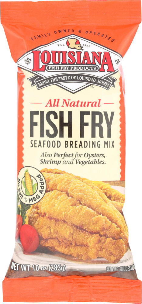 LOUISIANA FISH FRY: All Natural No Salt Fish Fry, 10 oz