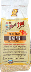 BOBS RED MILL: Whole Grain 10 Grain Hot Cereal, 25 oz