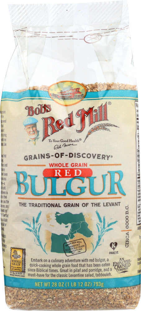 BOBS RED MILL: Whole Grain Red Bulgur, 28 oz