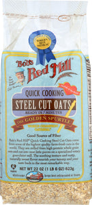 BOBS RED MILL: Quick Cooking Oats Steel Cut, 22 oz
