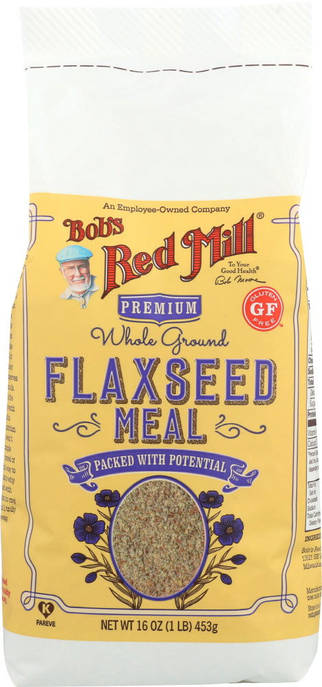 BOBS RED MILL:  Whole Ground Flaxseed Meal, 16 oz