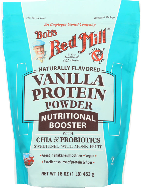 BOB'S RED MILL: Protein Powder Nutritional Booster Vanilla, 16 oz