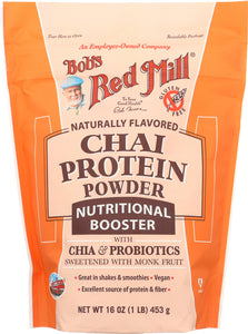 BOB'S RED MILL: Protein Powder Nutritional Booster Chai, 16 oz