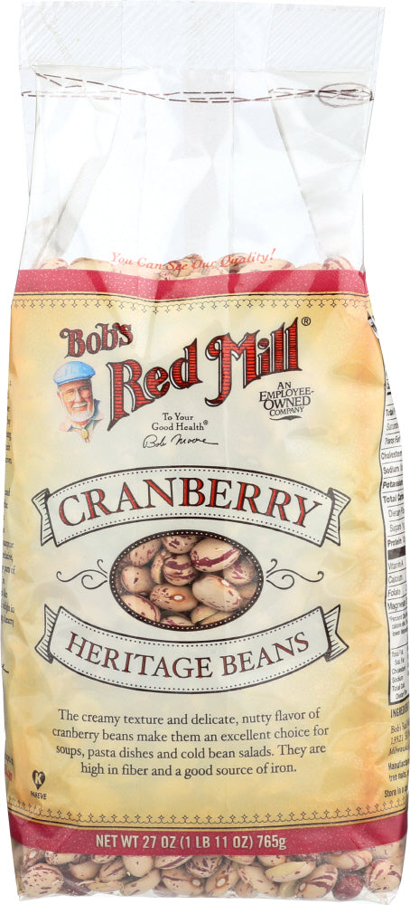 BOBS RED MILL: Cranberry Heritage Beans, 27 oz