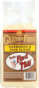 BOB'S RED MILL: Gluten Free Garbanzo and Fava Flour, 22 oz