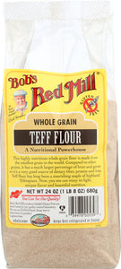 BOBS RED MILL:  Whole Grain Teff Flour, 24 oz